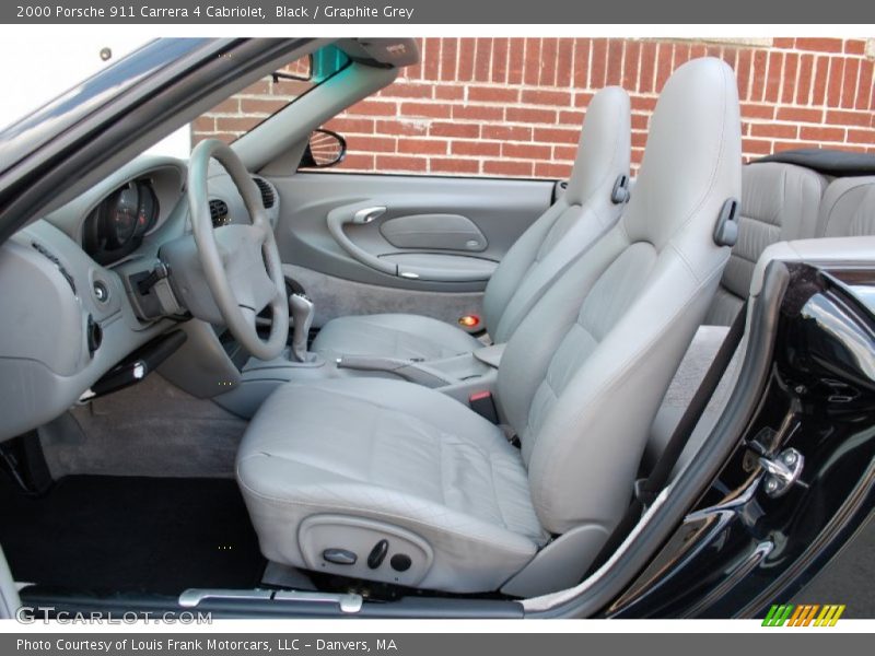Black / Graphite Grey 2000 Porsche 911 Carrera 4 Cabriolet
