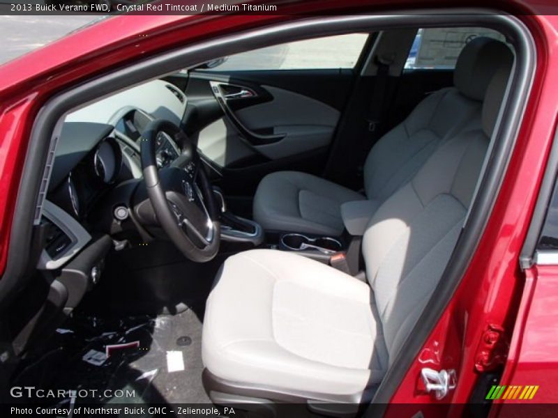 Crystal Red Tintcoat / Medium Titanium 2013 Buick Verano FWD