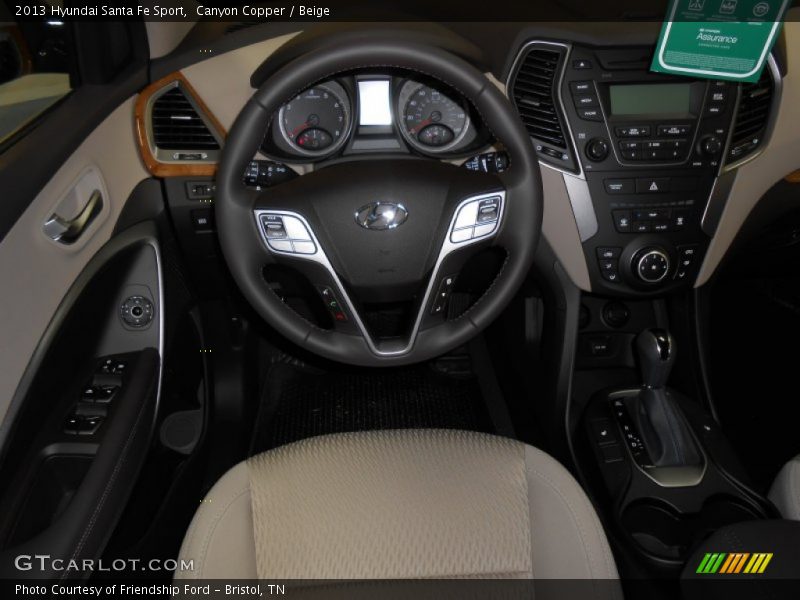 Canyon Copper / Beige 2013 Hyundai Santa Fe Sport