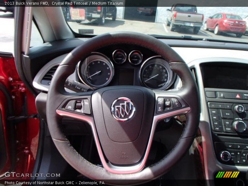 Crystal Red Tintcoat / Medium Titanium 2013 Buick Verano FWD
