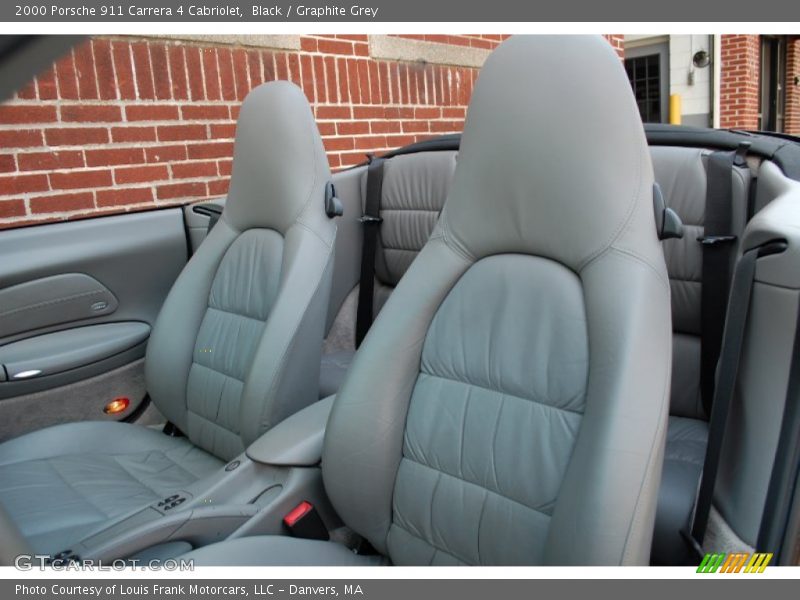 Black / Graphite Grey 2000 Porsche 911 Carrera 4 Cabriolet
