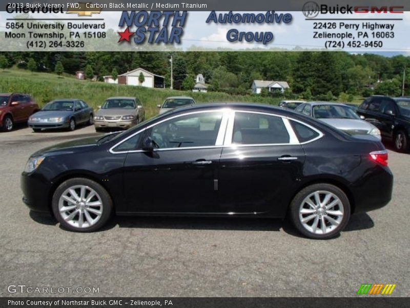 Carbon Black Metallic / Medium Titanium 2013 Buick Verano FWD