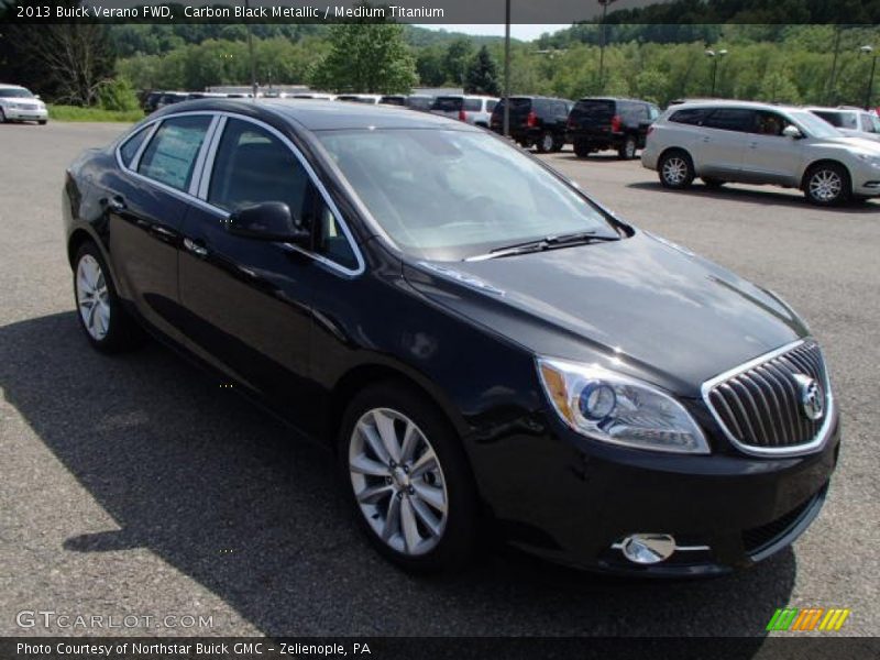 Carbon Black Metallic / Medium Titanium 2013 Buick Verano FWD
