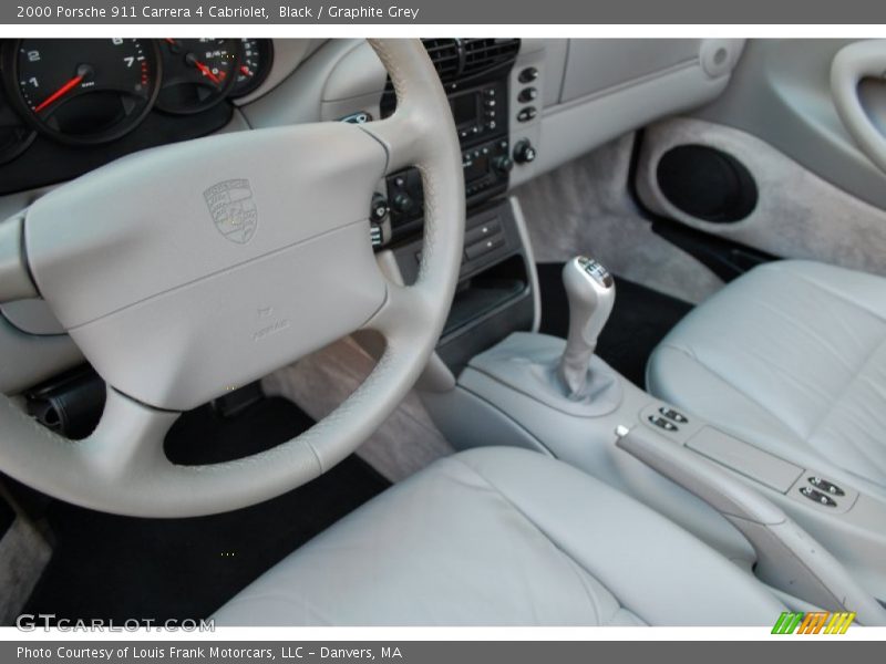 Black / Graphite Grey 2000 Porsche 911 Carrera 4 Cabriolet
