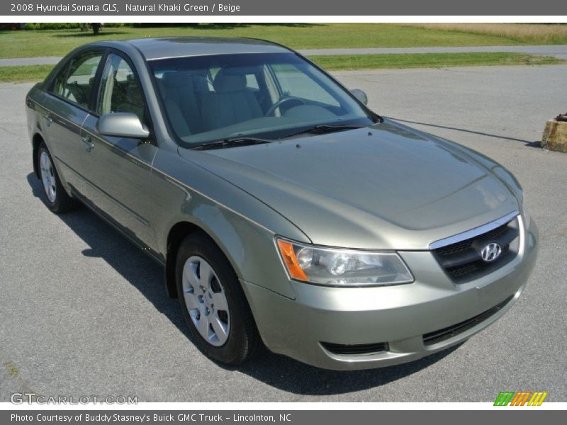 Natural Khaki Green / Beige 2008 Hyundai Sonata GLS
