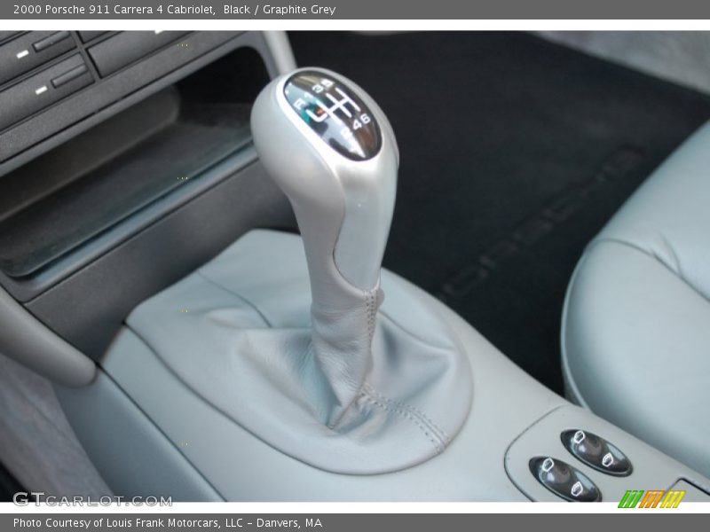 Black / Graphite Grey 2000 Porsche 911 Carrera 4 Cabriolet
