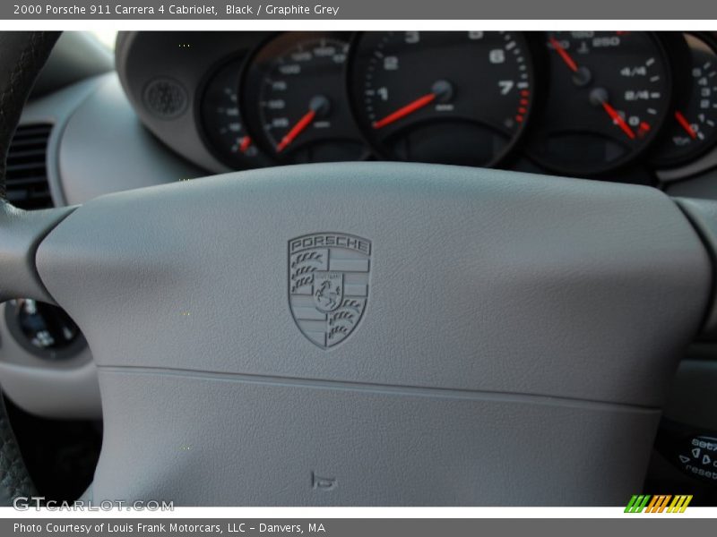 Black / Graphite Grey 2000 Porsche 911 Carrera 4 Cabriolet