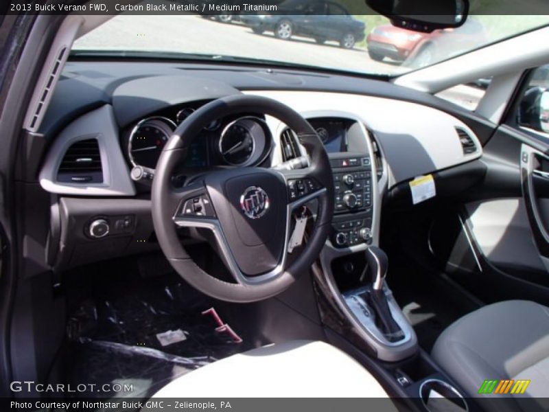 Carbon Black Metallic / Medium Titanium 2013 Buick Verano FWD