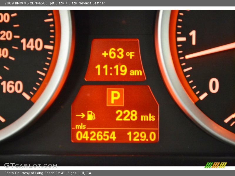 Jet Black / Black Nevada Leather 2009 BMW X6 xDrive50i