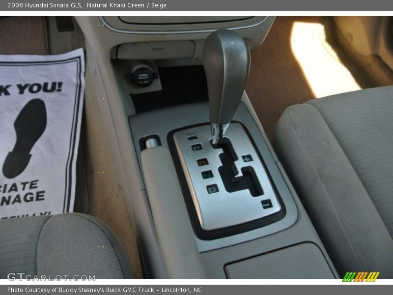 Natural Khaki Green / Beige 2008 Hyundai Sonata GLS