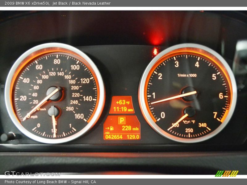 Jet Black / Black Nevada Leather 2009 BMW X6 xDrive50i
