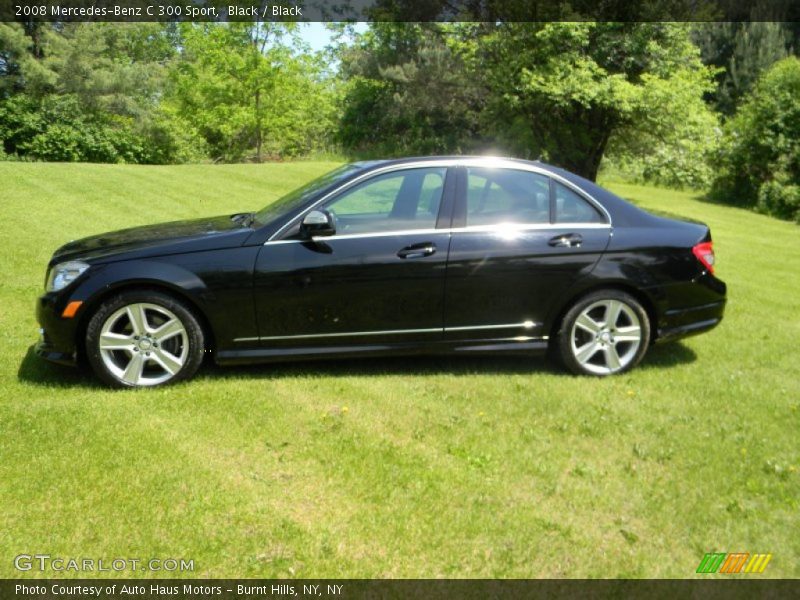 Black / Black 2008 Mercedes-Benz C 300 Sport