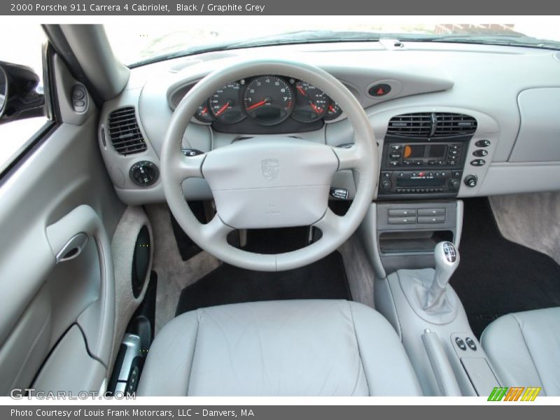 Black / Graphite Grey 2000 Porsche 911 Carrera 4 Cabriolet