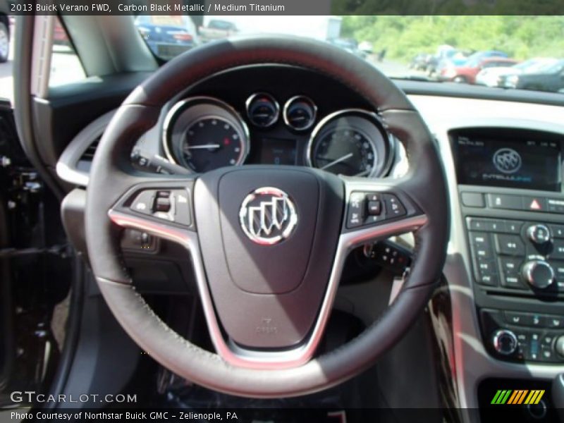 Carbon Black Metallic / Medium Titanium 2013 Buick Verano FWD