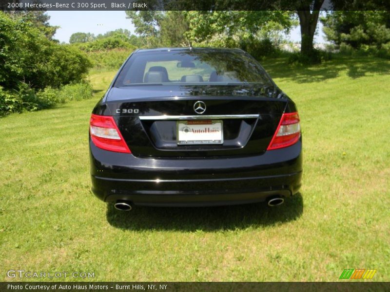Black / Black 2008 Mercedes-Benz C 300 Sport