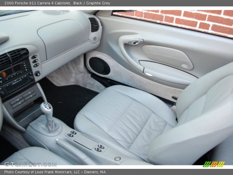 Black / Graphite Grey 2000 Porsche 911 Carrera 4 Cabriolet