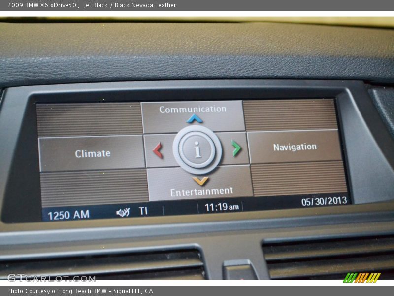 Jet Black / Black Nevada Leather 2009 BMW X6 xDrive50i