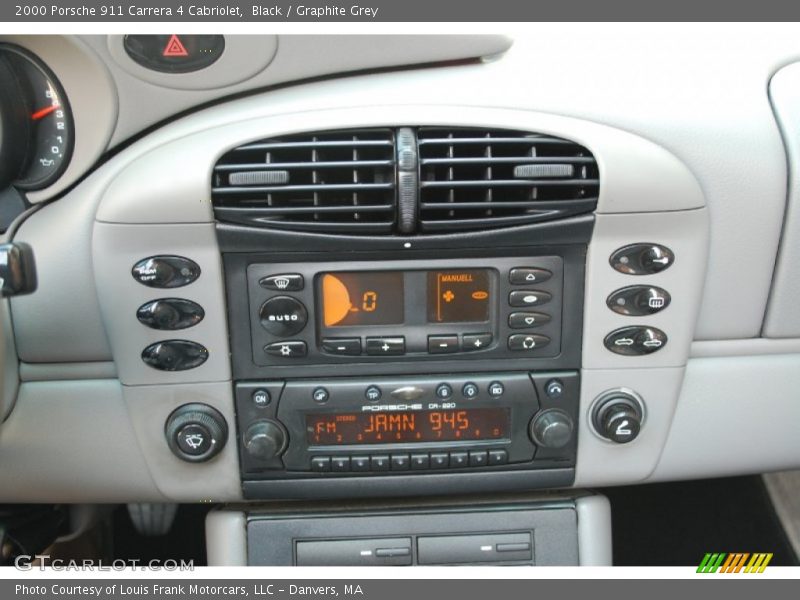 Black / Graphite Grey 2000 Porsche 911 Carrera 4 Cabriolet