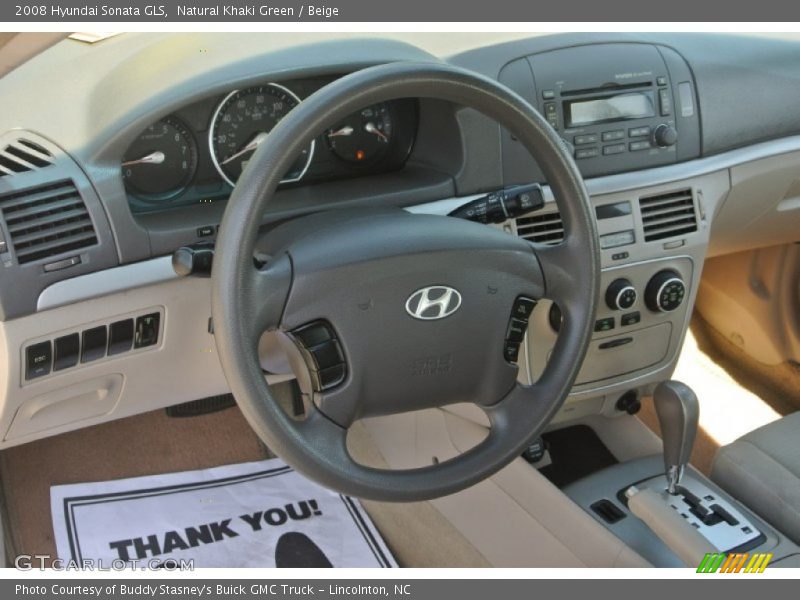 Natural Khaki Green / Beige 2008 Hyundai Sonata GLS