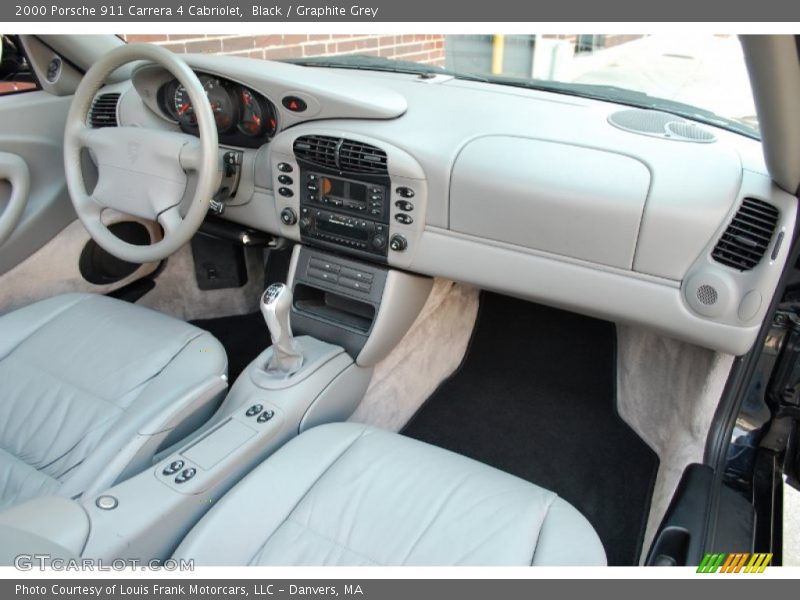 Black / Graphite Grey 2000 Porsche 911 Carrera 4 Cabriolet