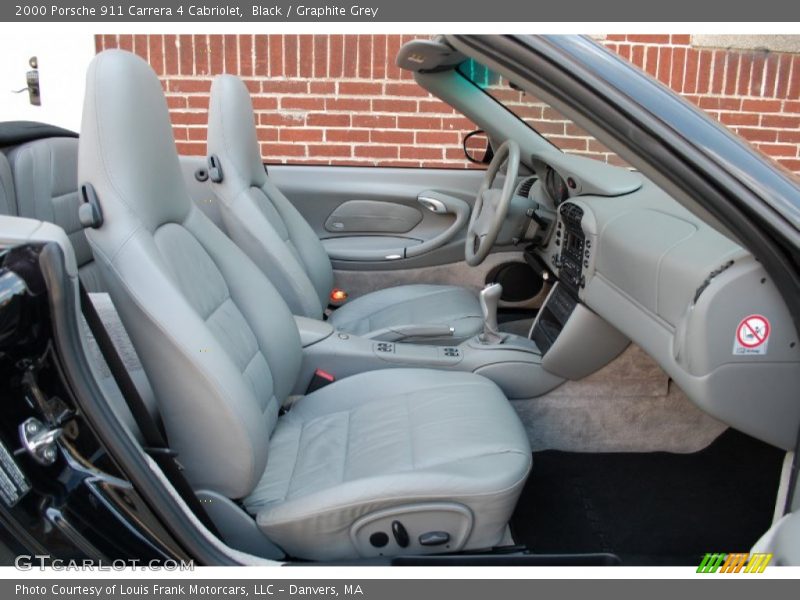 Black / Graphite Grey 2000 Porsche 911 Carrera 4 Cabriolet