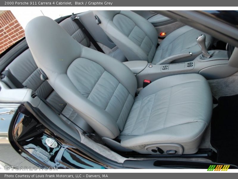 Black / Graphite Grey 2000 Porsche 911 Carrera 4 Cabriolet