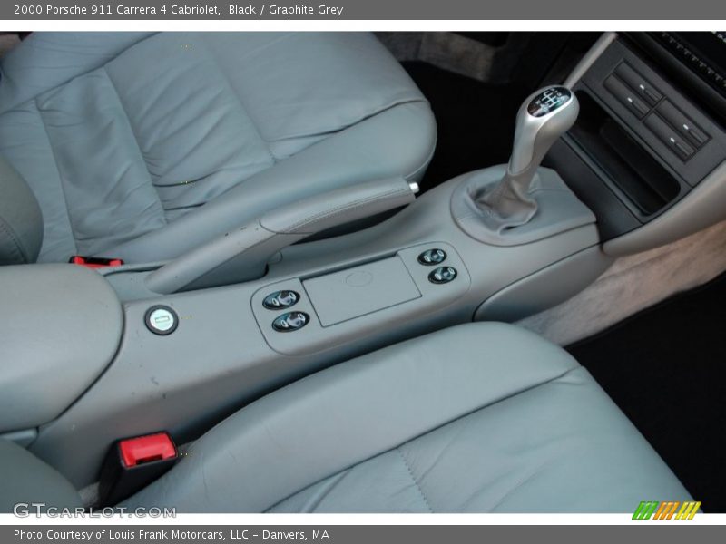 Black / Graphite Grey 2000 Porsche 911 Carrera 4 Cabriolet