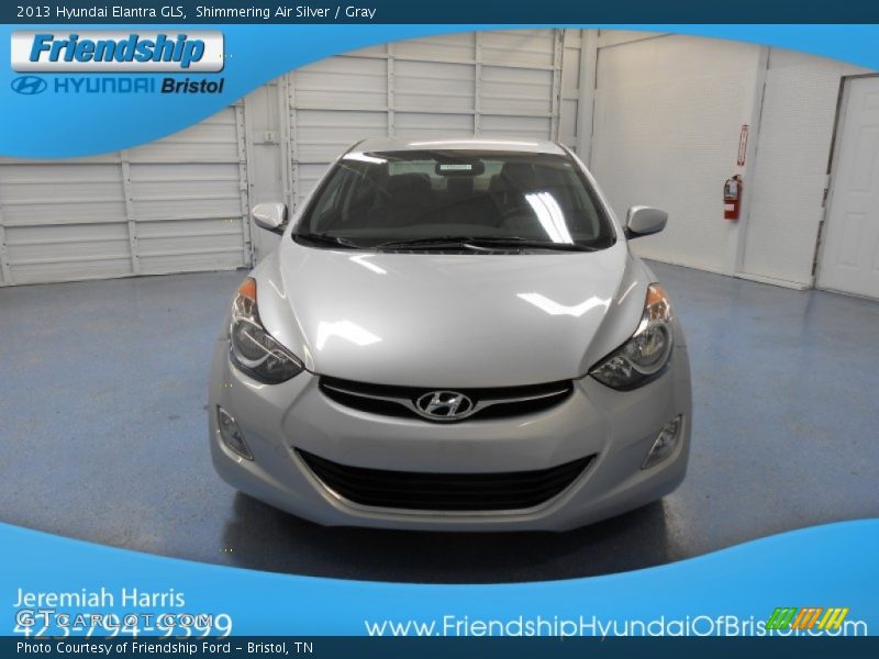 Shimmering Air Silver / Gray 2013 Hyundai Elantra GLS