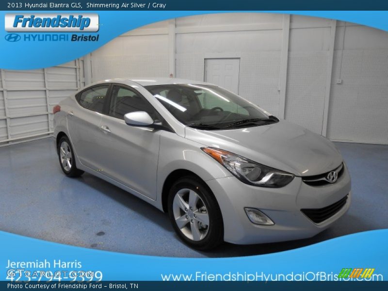 Shimmering Air Silver / Gray 2013 Hyundai Elantra GLS