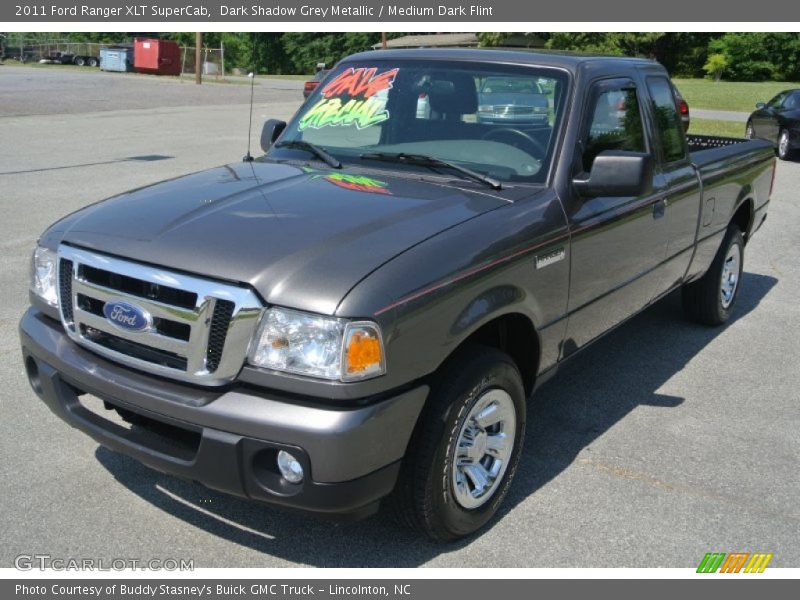 Dark Shadow Grey Metallic / Medium Dark Flint 2011 Ford Ranger XLT SuperCab