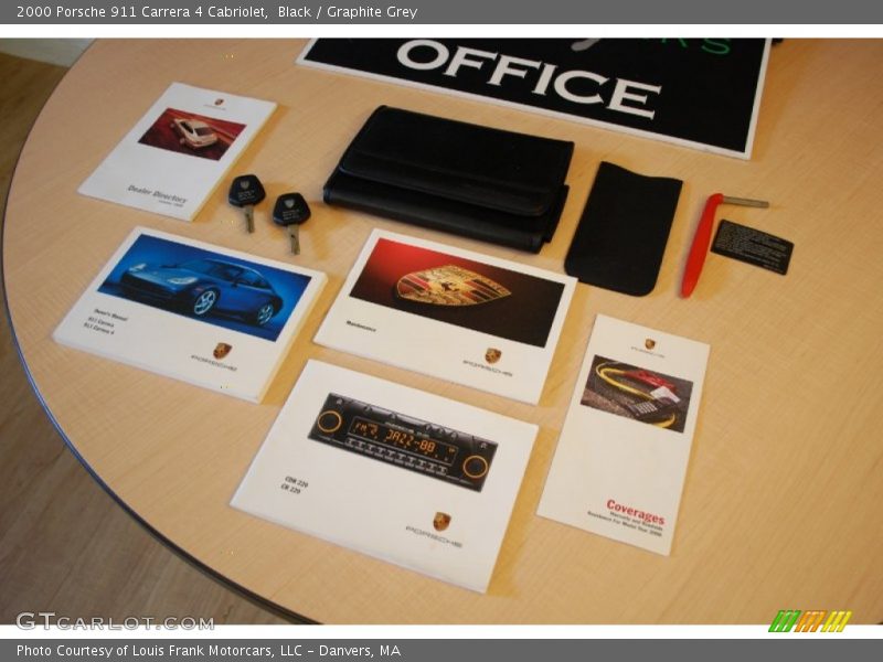 Black / Graphite Grey 2000 Porsche 911 Carrera 4 Cabriolet