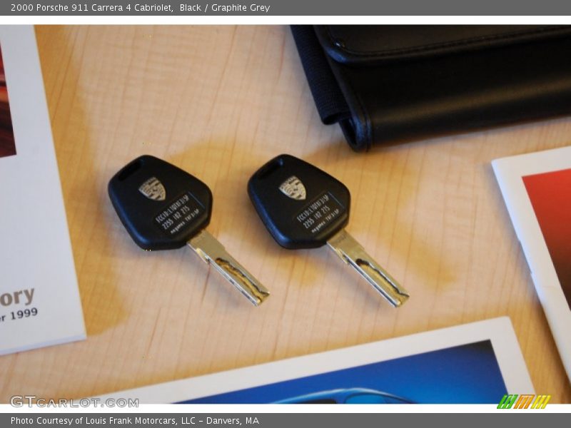 Black / Graphite Grey 2000 Porsche 911 Carrera 4 Cabriolet