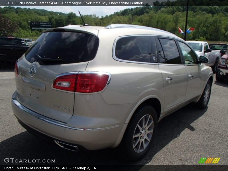 Champagne Silver Metallic / Choccachino Leather 2013 Buick Enclave Leather AWD