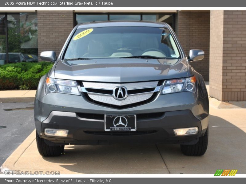 Sterling Gray Metallic / Taupe 2009 Acura MDX Technology