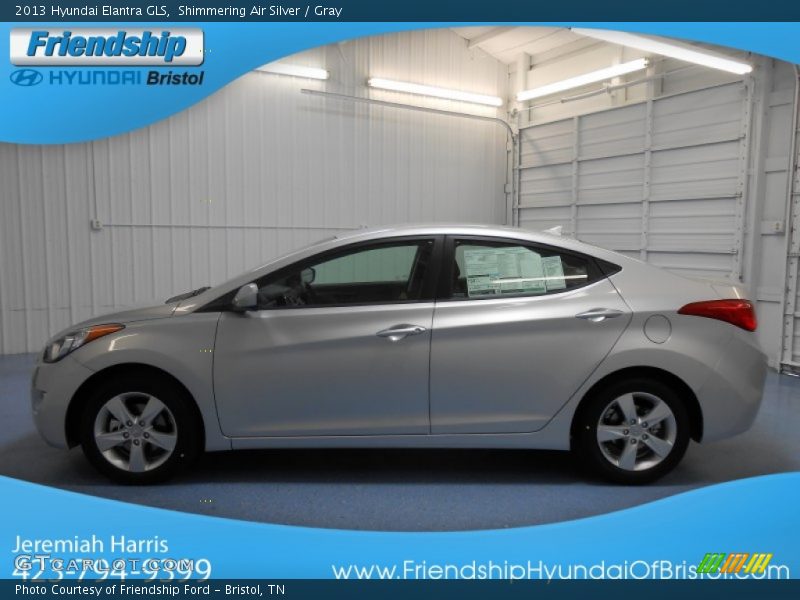 Shimmering Air Silver / Gray 2013 Hyundai Elantra GLS