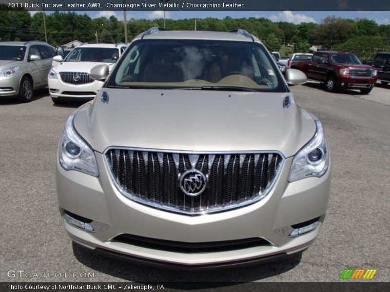 Champagne Silver Metallic / Choccachino Leather 2013 Buick Enclave Leather AWD