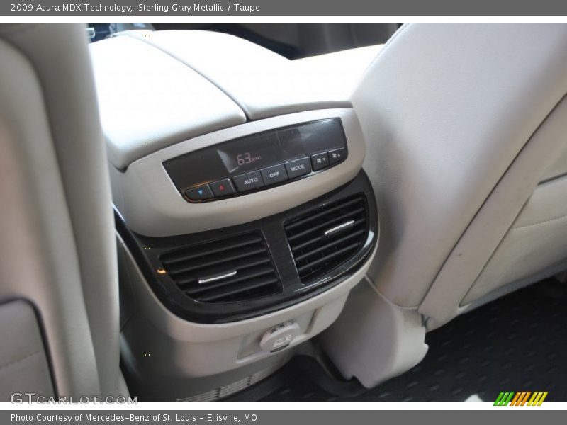 Sterling Gray Metallic / Taupe 2009 Acura MDX Technology