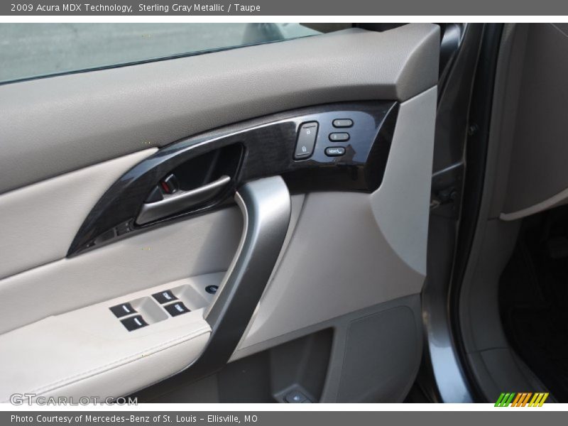 Sterling Gray Metallic / Taupe 2009 Acura MDX Technology