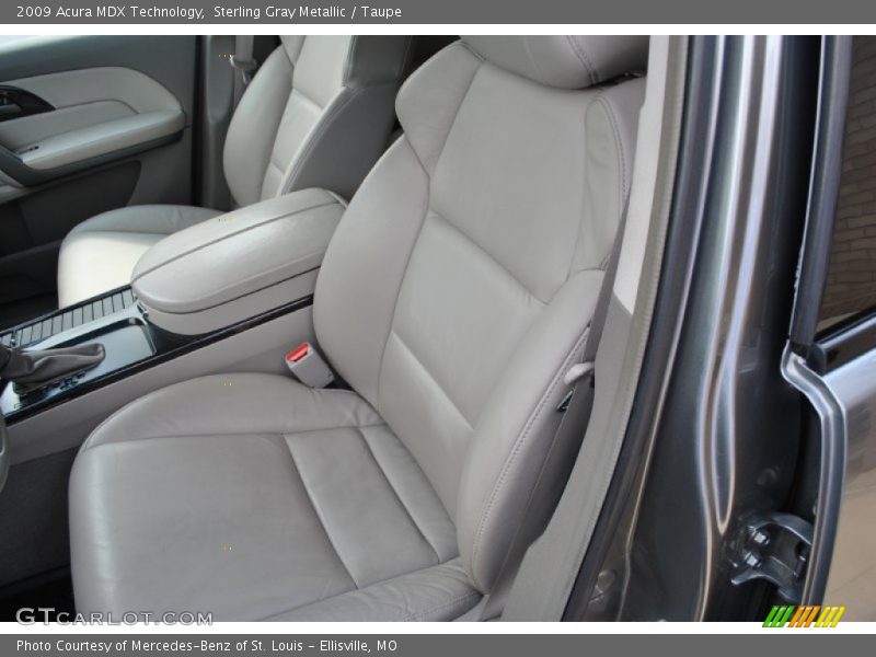 Sterling Gray Metallic / Taupe 2009 Acura MDX Technology