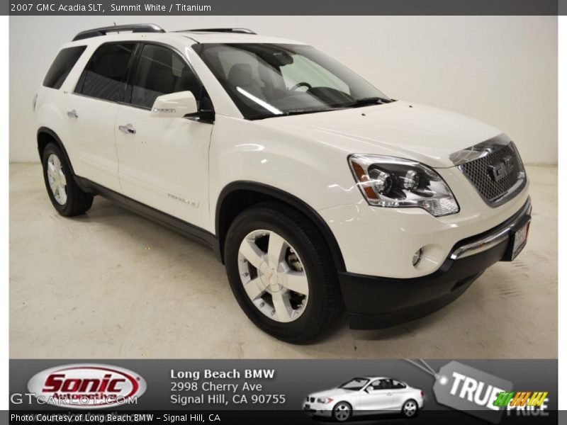 Summit White / Titanium 2007 GMC Acadia SLT