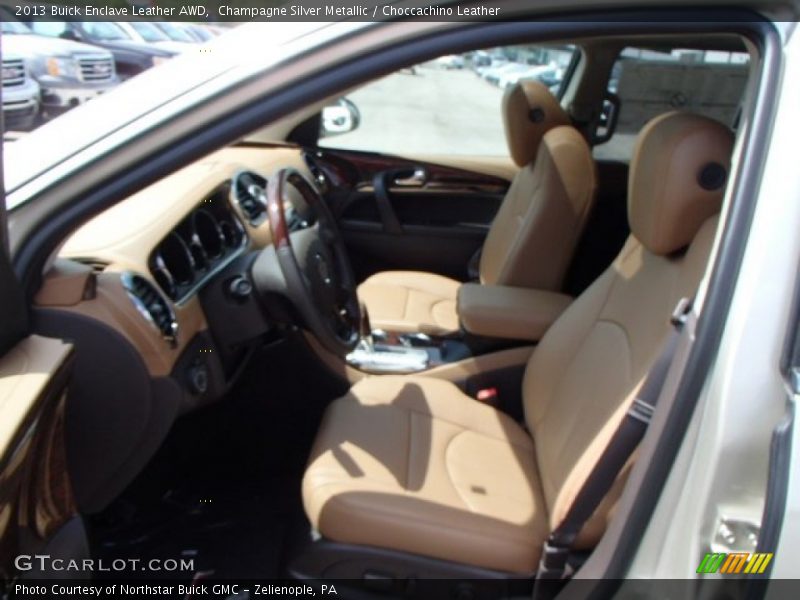 Champagne Silver Metallic / Choccachino Leather 2013 Buick Enclave Leather AWD
