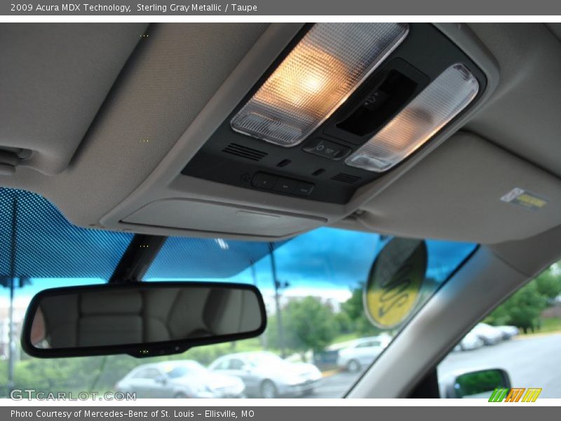 Sterling Gray Metallic / Taupe 2009 Acura MDX Technology
