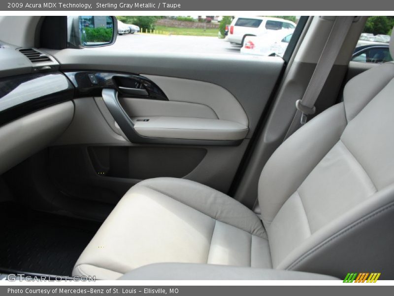 Sterling Gray Metallic / Taupe 2009 Acura MDX Technology