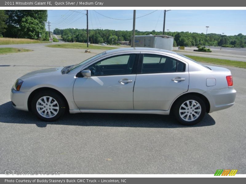Quick Silver / Medium Gray 2011 Mitsubishi Galant FE