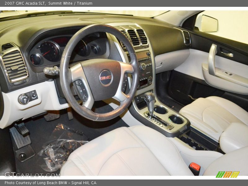 Summit White / Titanium 2007 GMC Acadia SLT