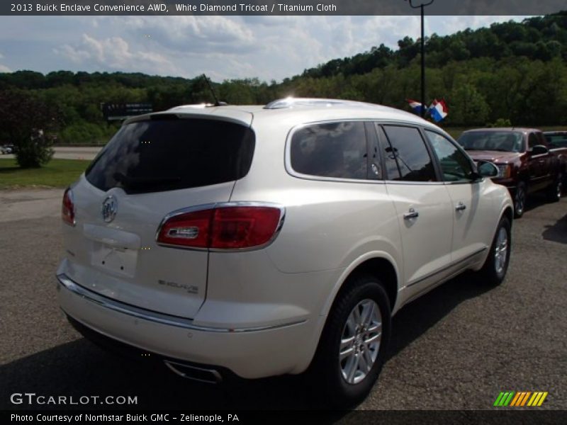 White Diamond Tricoat / Titanium Cloth 2013 Buick Enclave Convenience AWD