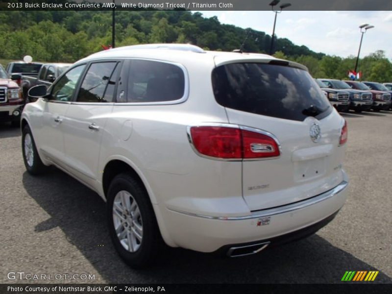 White Diamond Tricoat / Titanium Cloth 2013 Buick Enclave Convenience AWD