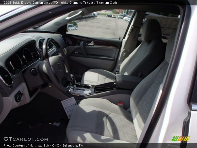 White Diamond Tricoat / Titanium Cloth 2013 Buick Enclave Convenience AWD