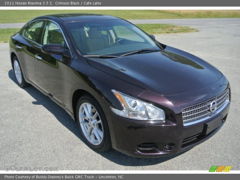 Crimson Black / Cafe Latte 2011 Nissan Maxima 3.5 S