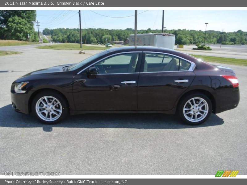 Crimson Black / Cafe Latte 2011 Nissan Maxima 3.5 S
